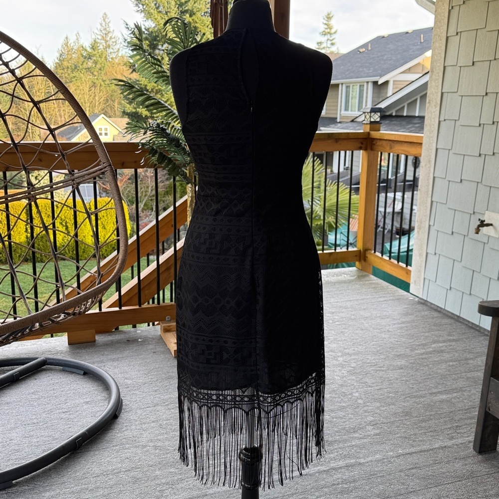 Pink Stitch | Lace Dress with Tassel Bottom - Picture 5 of 10